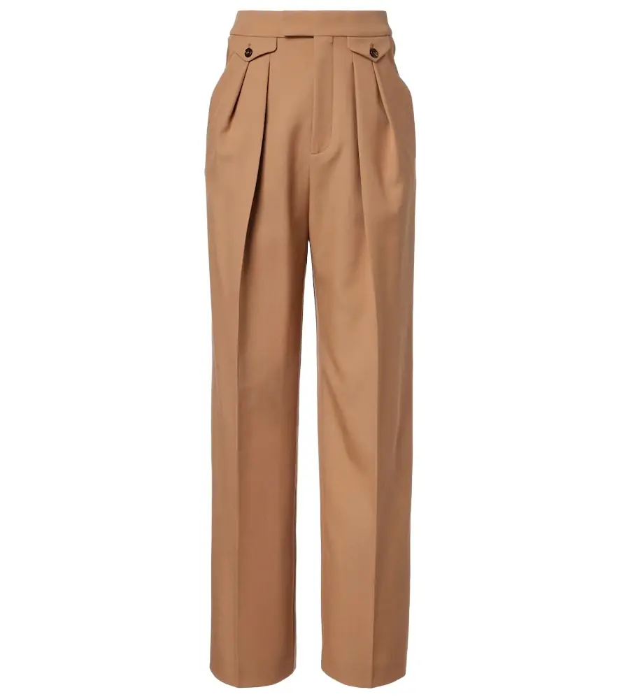 Chloe Chloé Virgin wool gabardine wide-leg pants