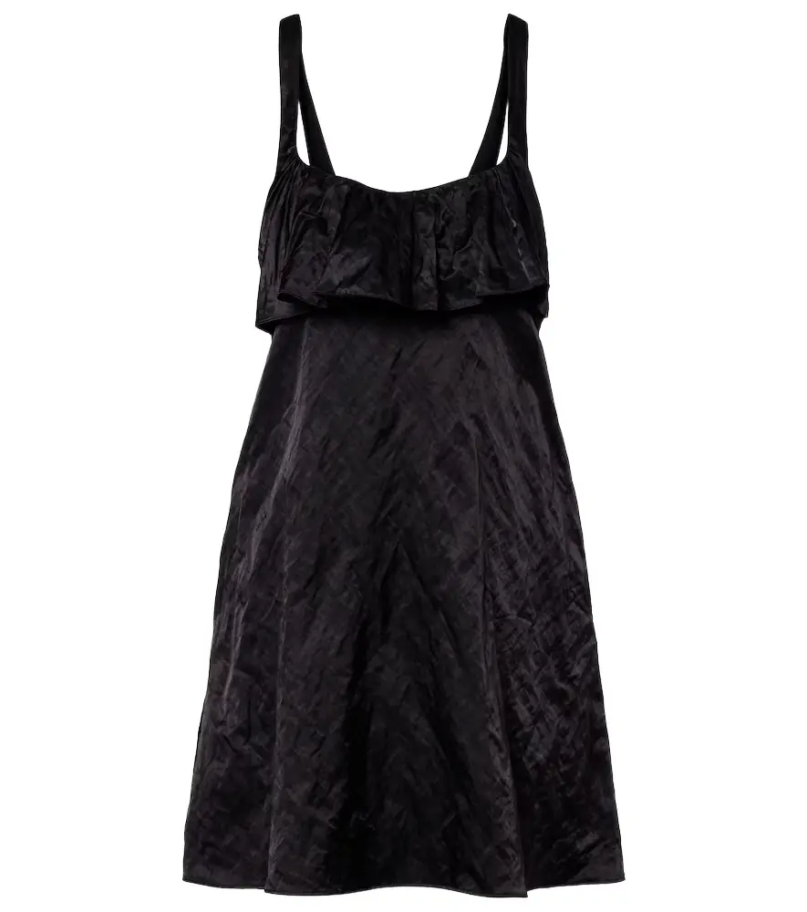 Chloe Chloé Ruffled satin minidress