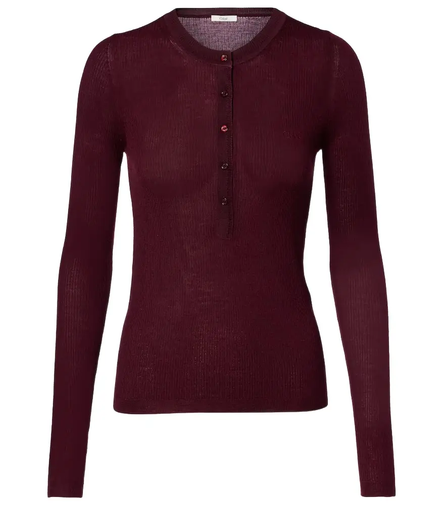 Chloe Chloé Wool Henley shirt