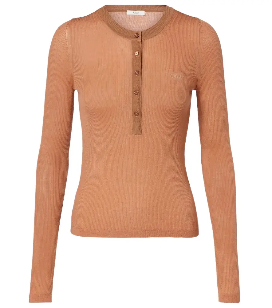 Chloe Chloé Wool Henley shirt