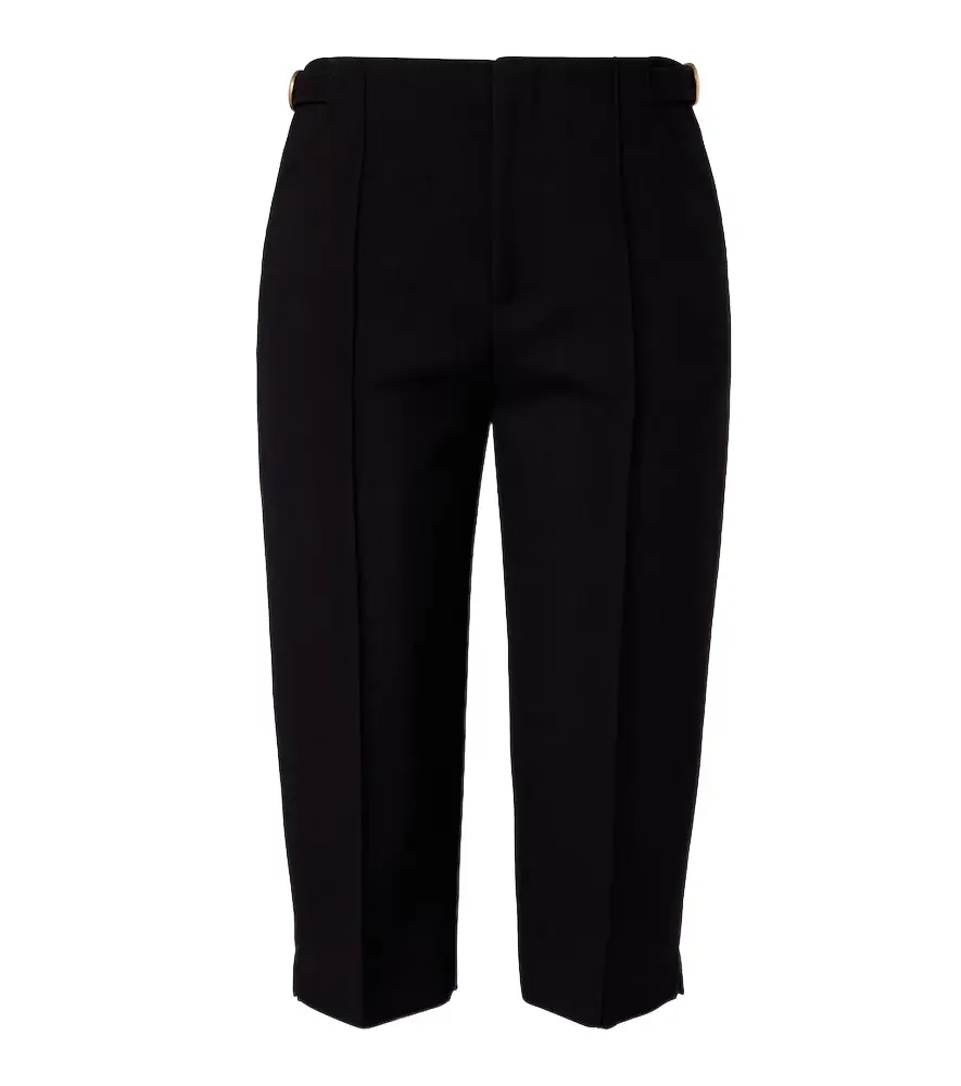 Chloe Chloé Virgin wool crêpe capri pants