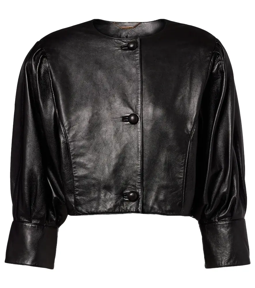 Chloe Chloé Cropped leather jacket