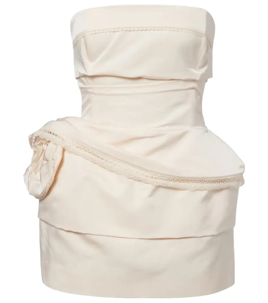 Magda Butrym Cotton and silk corset dress