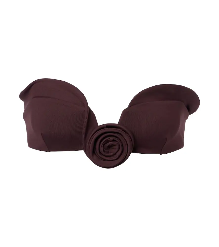 Magda Butrym Floral-appliqué bikini top