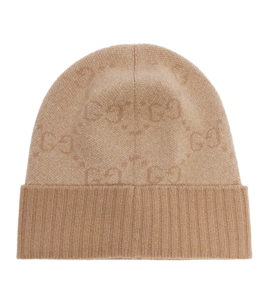 Gucci GG cashmere-blend lamé beanie
