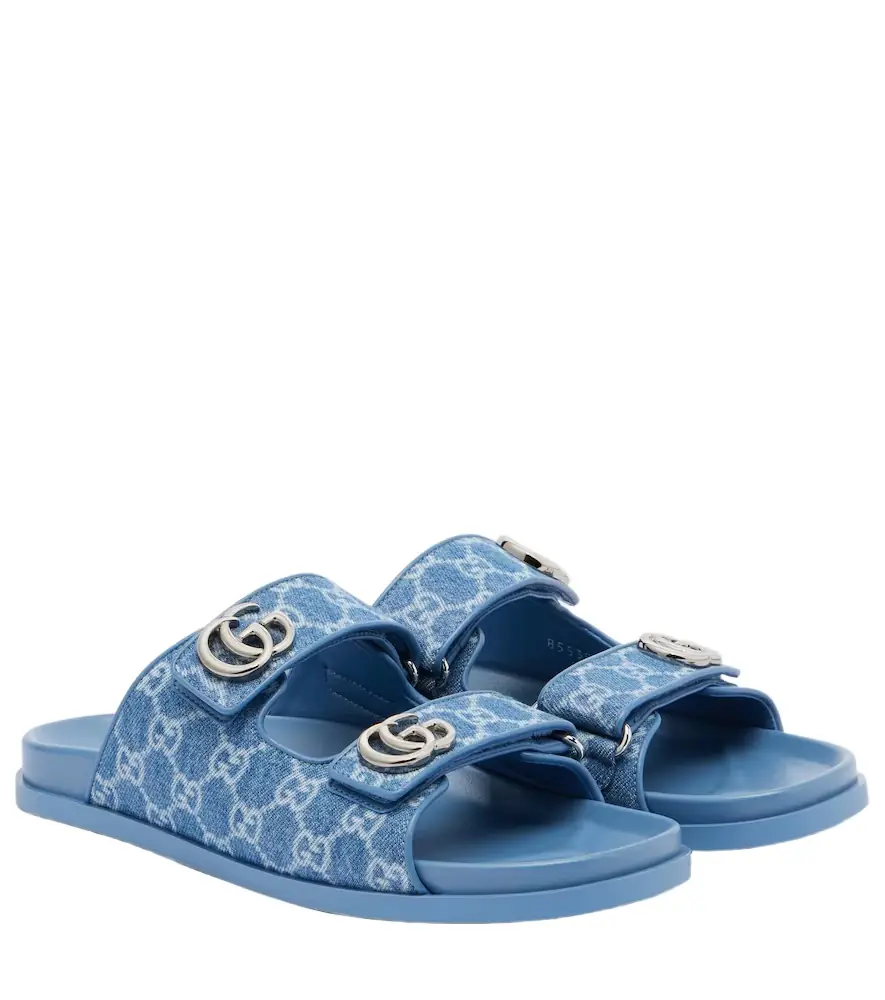 Gucci GG denim sandals