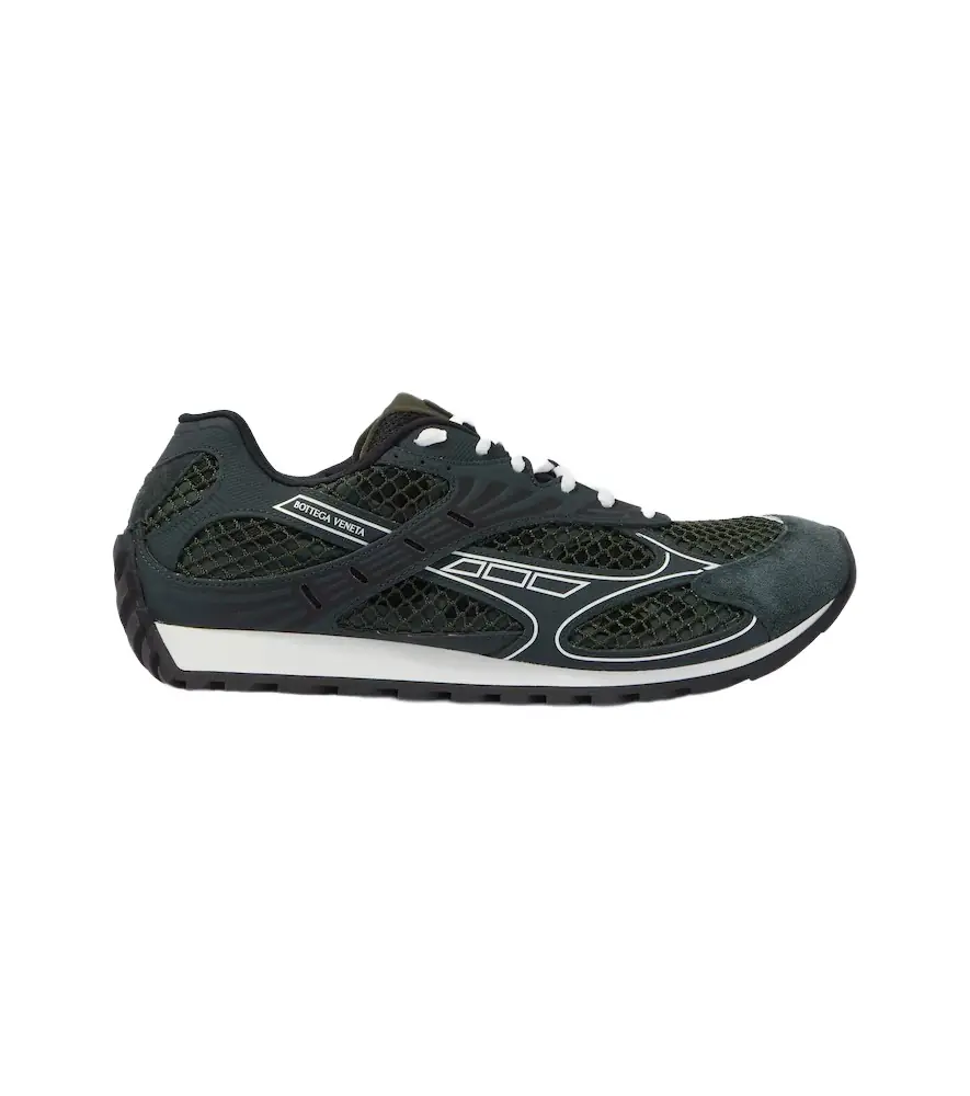 Bottega Veneta Orbit suede-trimmed sneakers