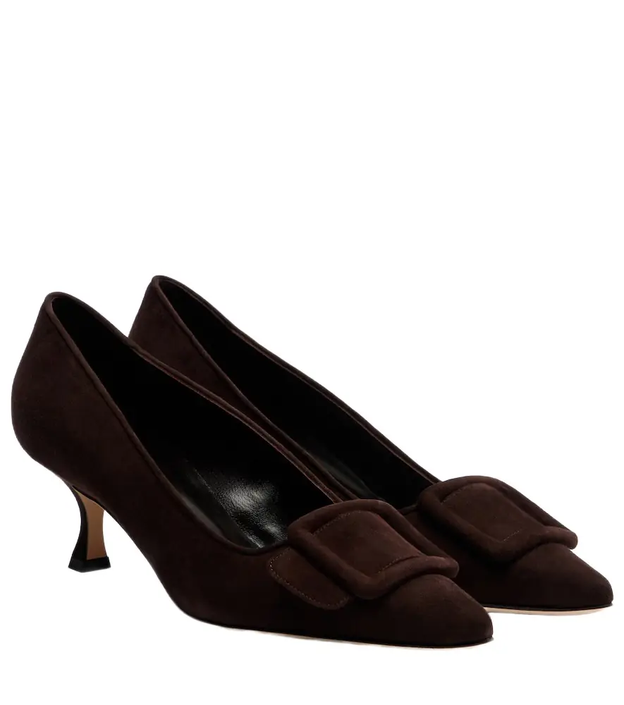 Manolo Blahnik Maysale 50 suede pumps