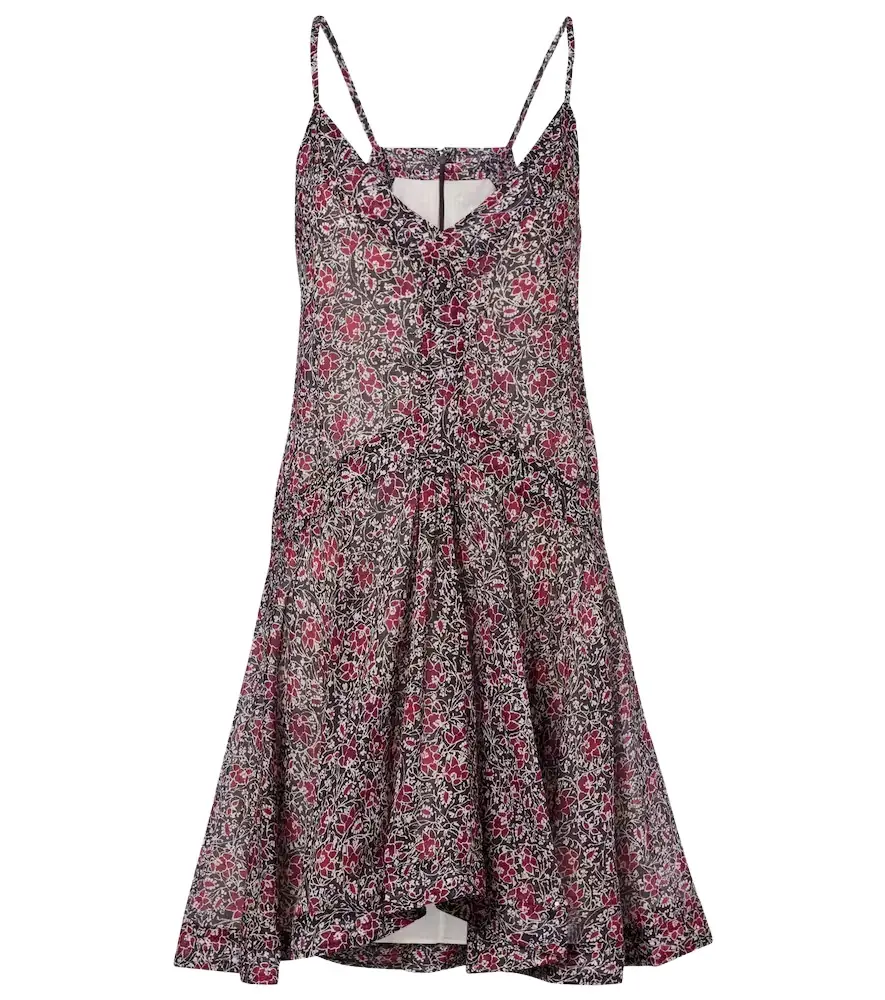 Marant Etoile Danielle floral cotton voile minidress