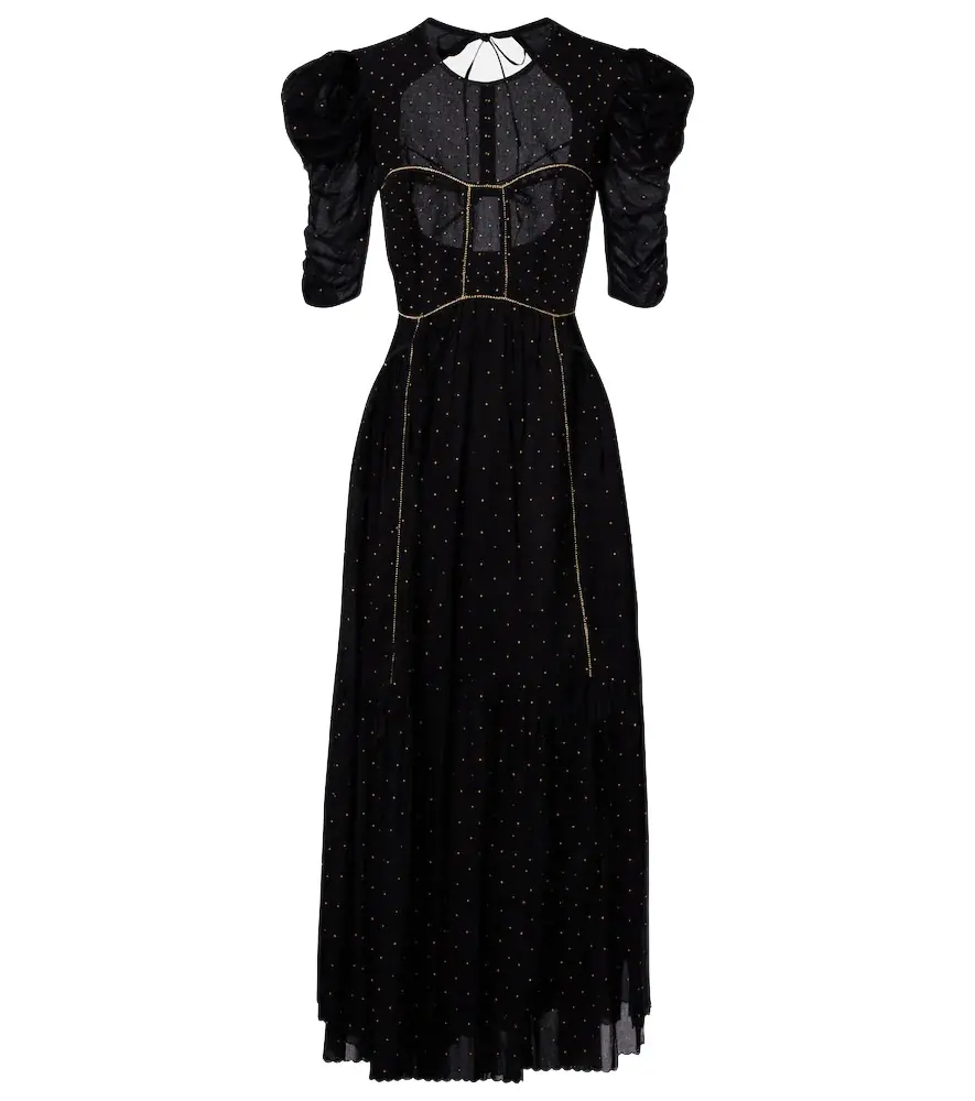 Marant Etoile Sichene polka-dot cotton maxi dress