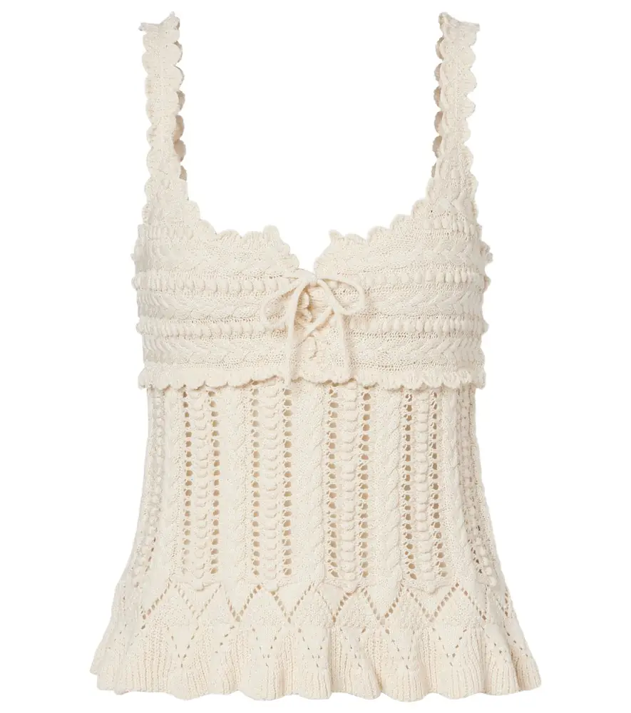 Marant Etoile Neves crochet cotton top