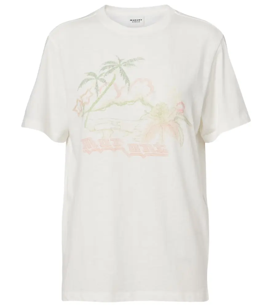 Marant Etoile Zewel printed cotton T-shirt