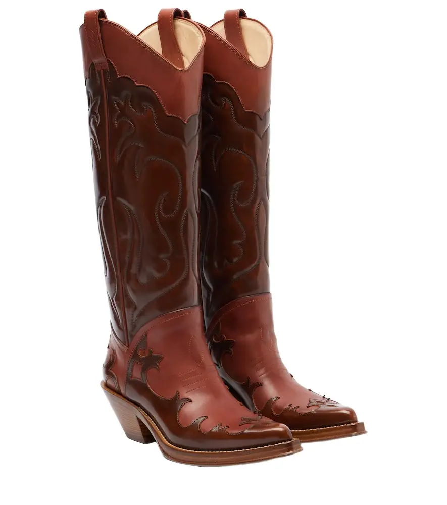 Gabriela Hearst Capitana leather cowboy boots
