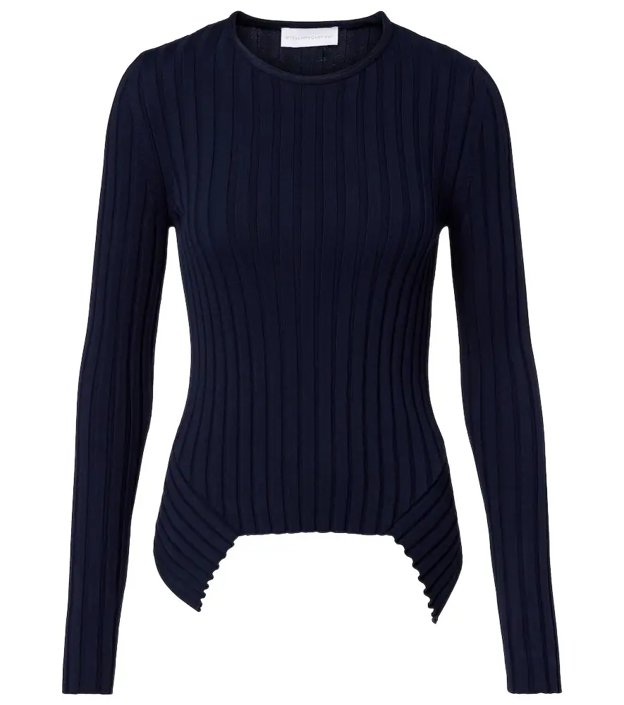 Stella McCartney Ribbed-knit cotton sweater