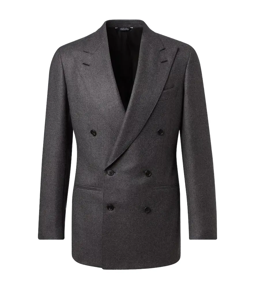 Saman Amel Double-breasted wool suit jacket