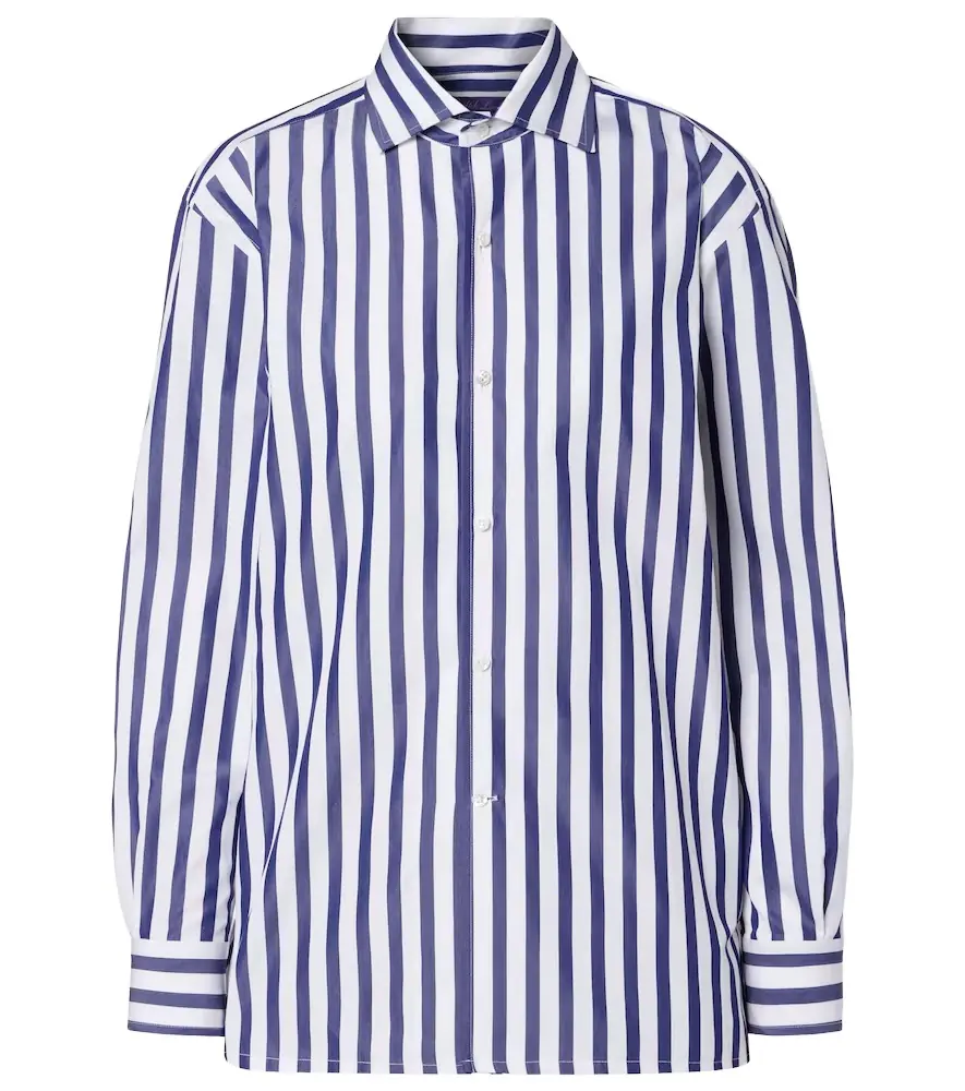 Ralph Lauren Collection Striped cotton poplin shirt