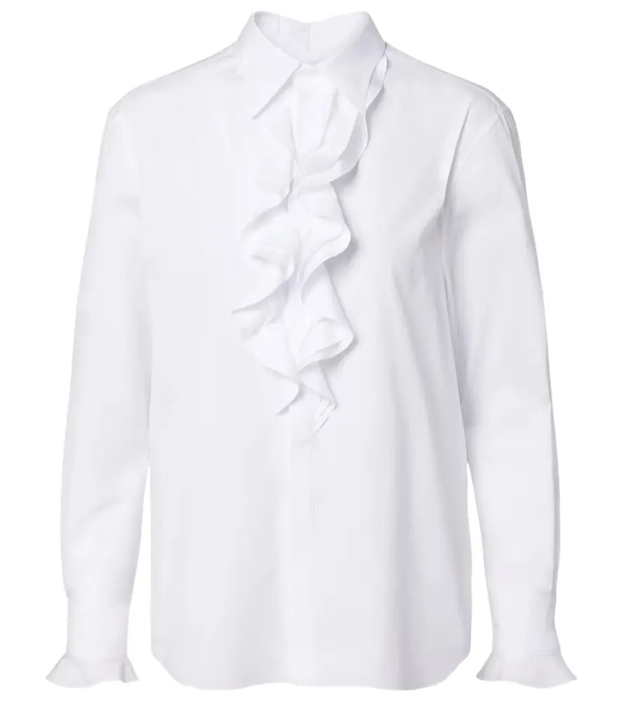 Ralph Lauren Collection Ruffled cotton poplin shirt