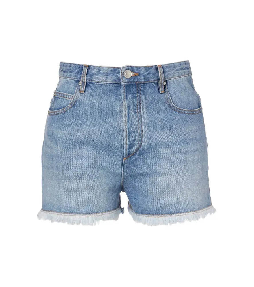 Isabel Marant Lesia high-rise denim shorts