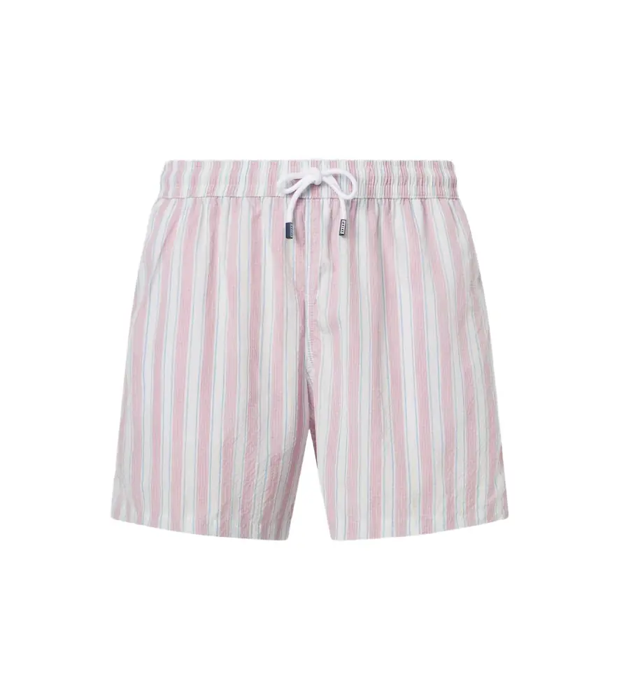 Fedeli Madeira striped swim trunks