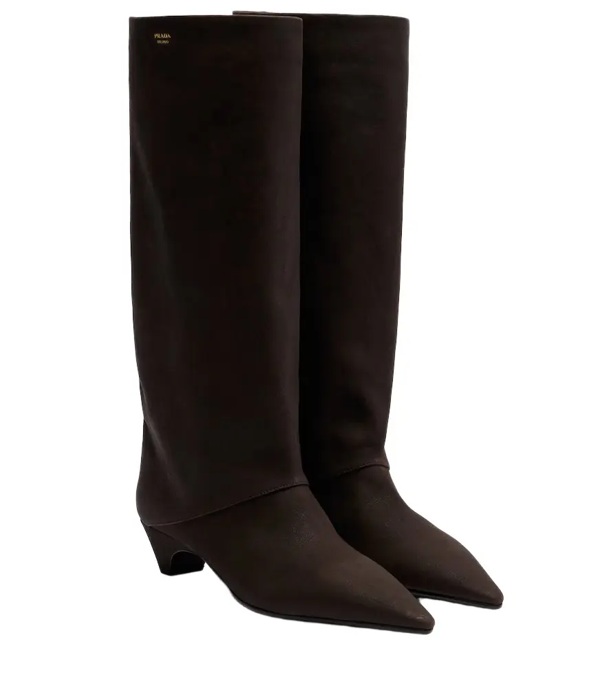 Prada Leather knee-high boots