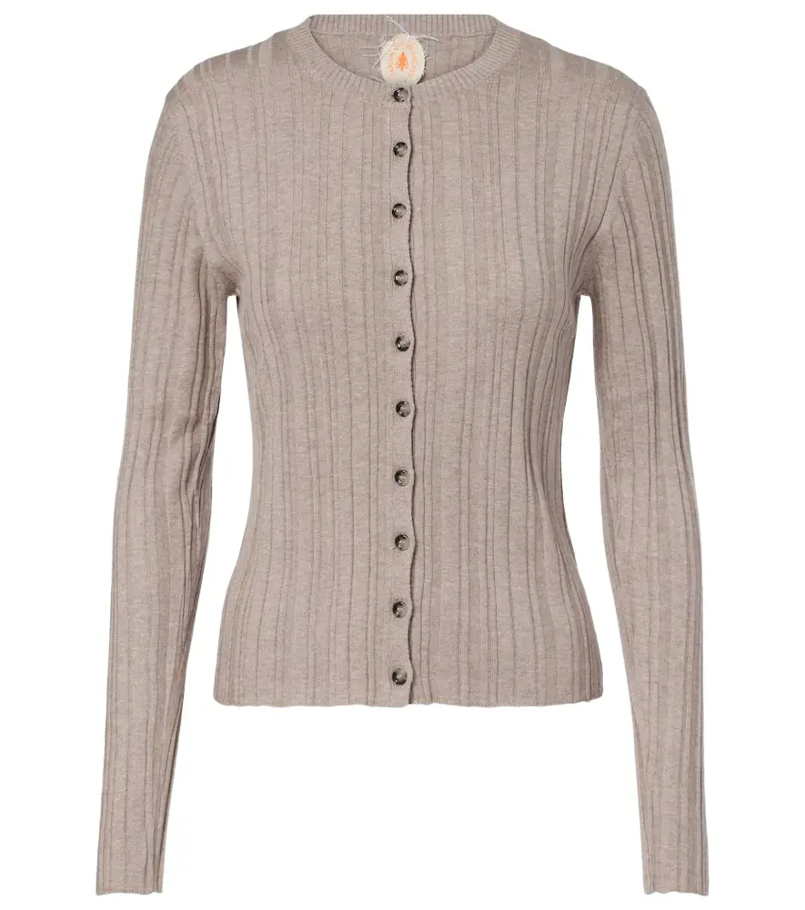 Jardin des Orangers Cotton, silk, and cashmere cardigan