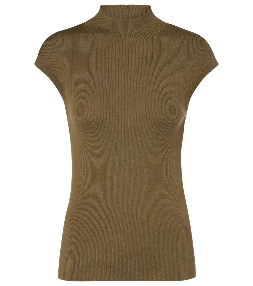 Jardin des Orangers Ribbed-knit virgin wool top