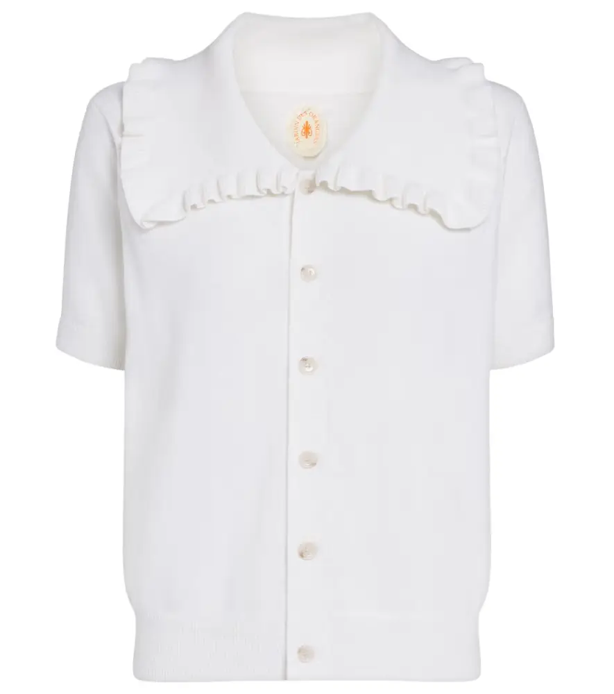 Jardin des Orangers Cotton and cashmere cardigan