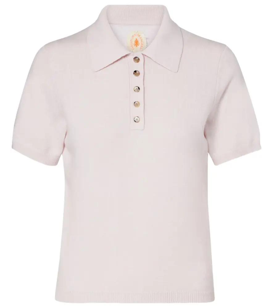 Jardin des Orangers Cotton and cashmere polo shirt