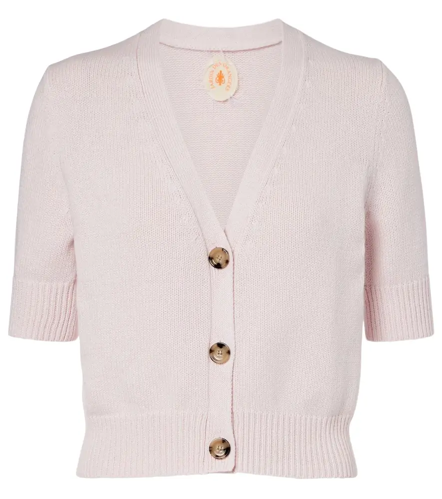 Jardin des Orangers Cotton and cashmere cardigan