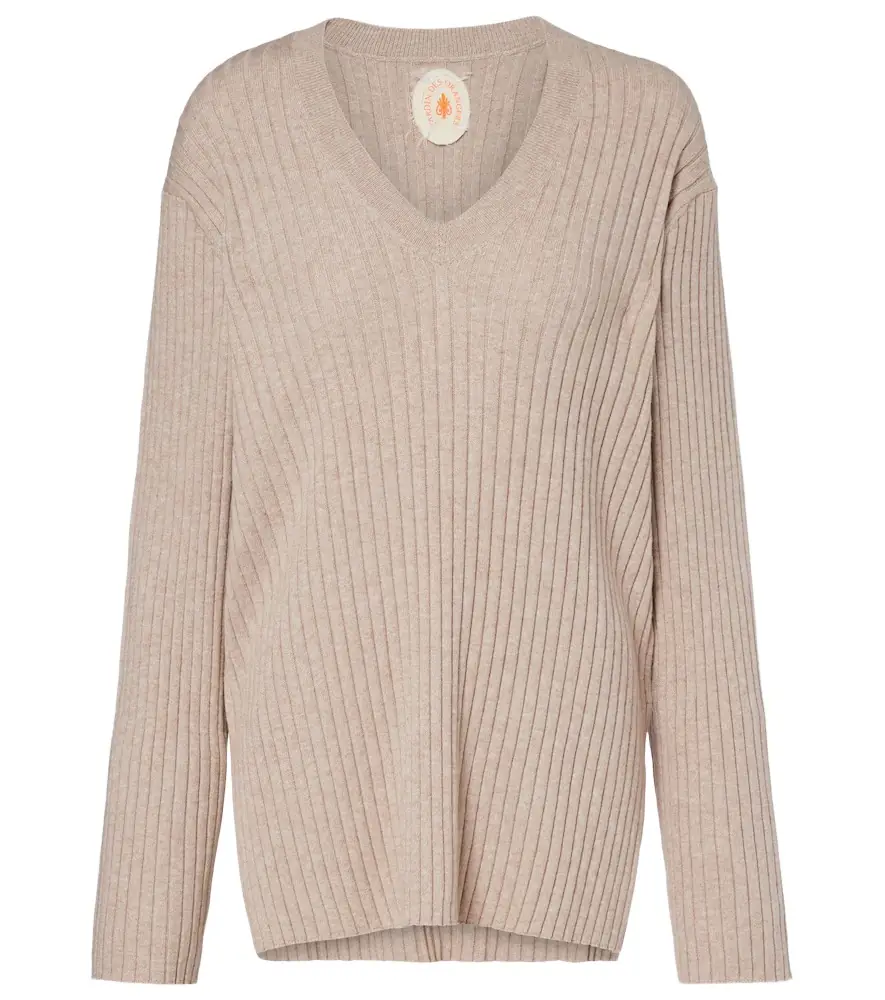 Jardin des Orangers Ribbed-knit cotton and cashmere sweater