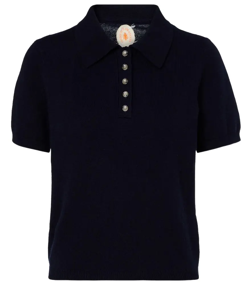 Jardin des Orangers Cotton and cashmere polo shirt
