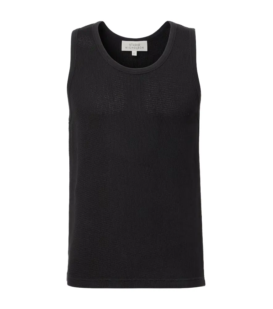 Studio Nicholson Razim cotton jersey tank top