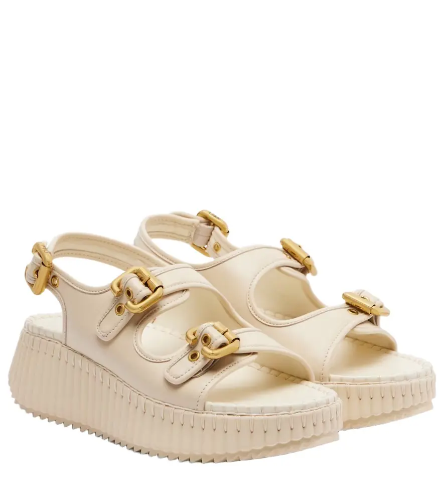 Chloe Chloé Nama leather platform sandals