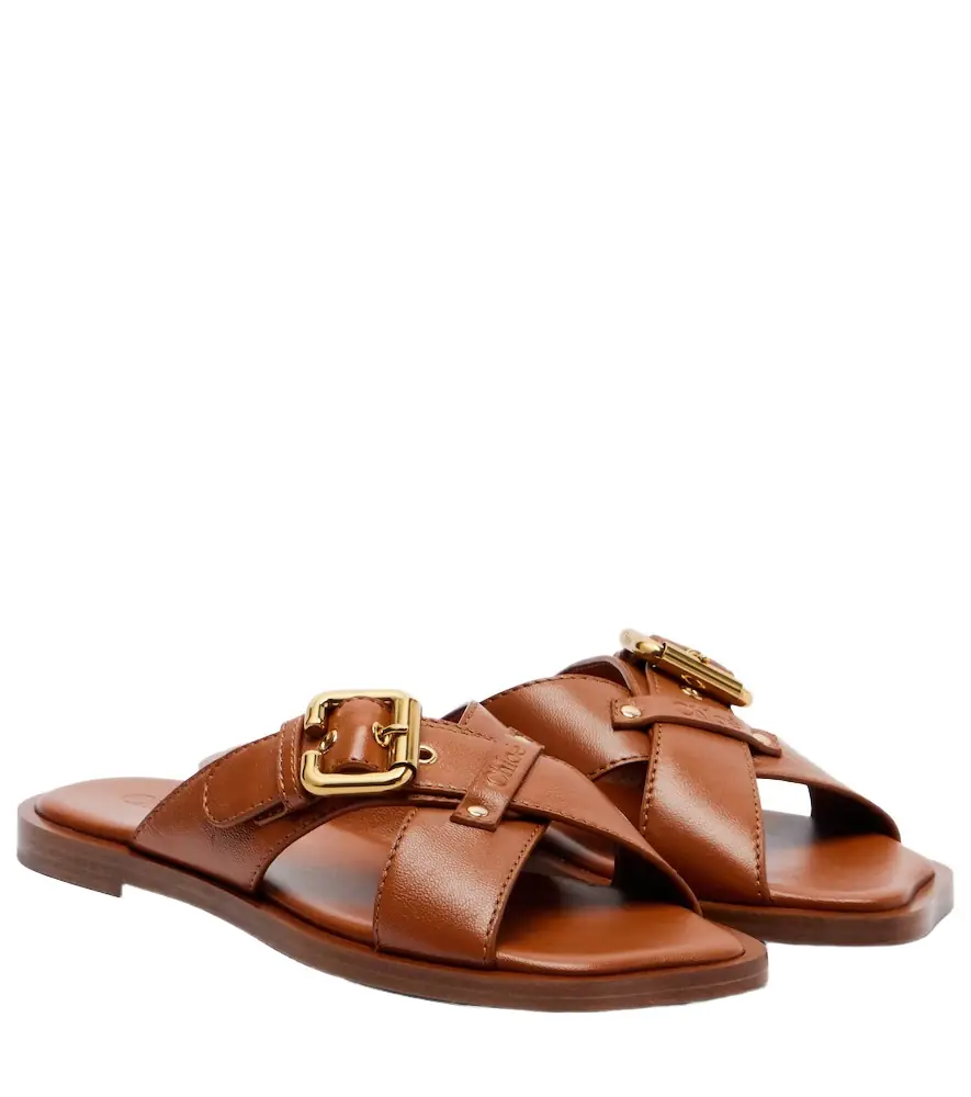 Chloe Chloé Nil leather slides
