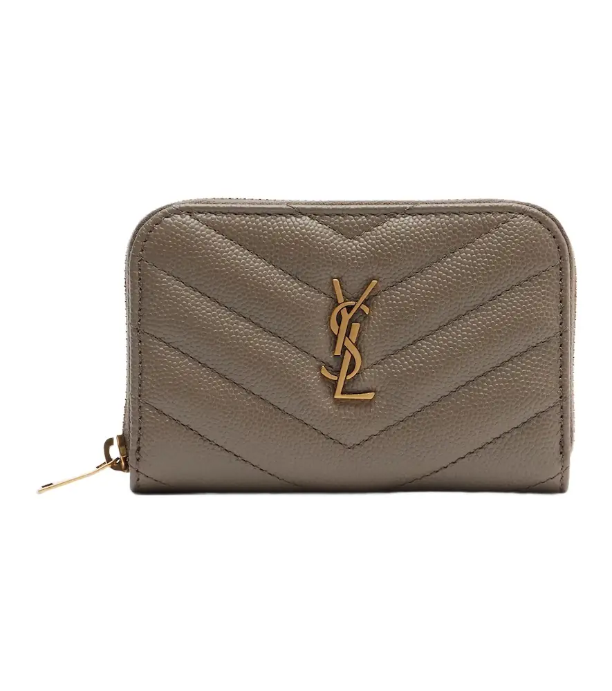 Saint Laurent Cassandre quilted leather card case