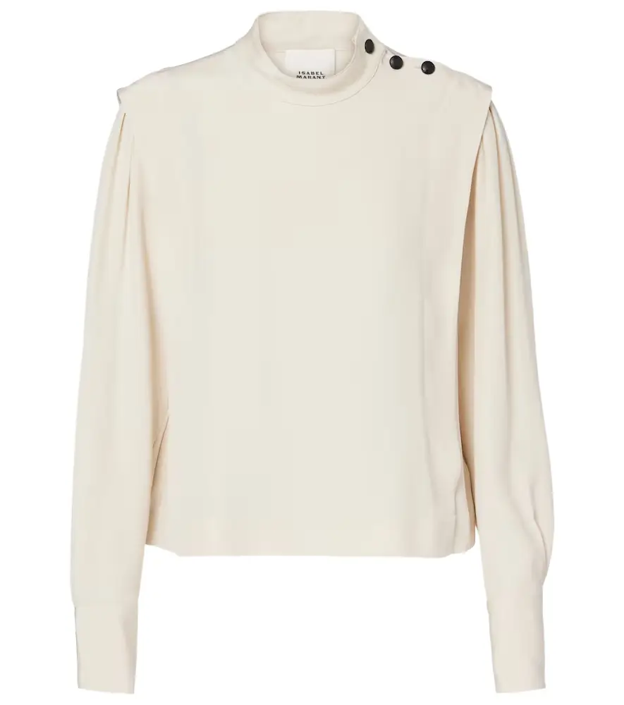 Isabel Marant Felissa crêpe blouse