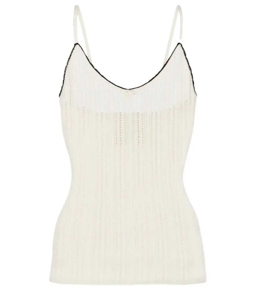 Isabel Marant India pointelle silk and cotton camisole