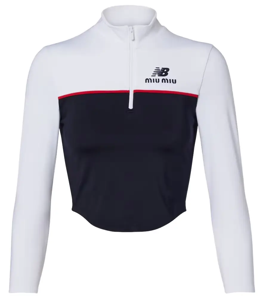 Miu Miu x New Balance jersey crop top
