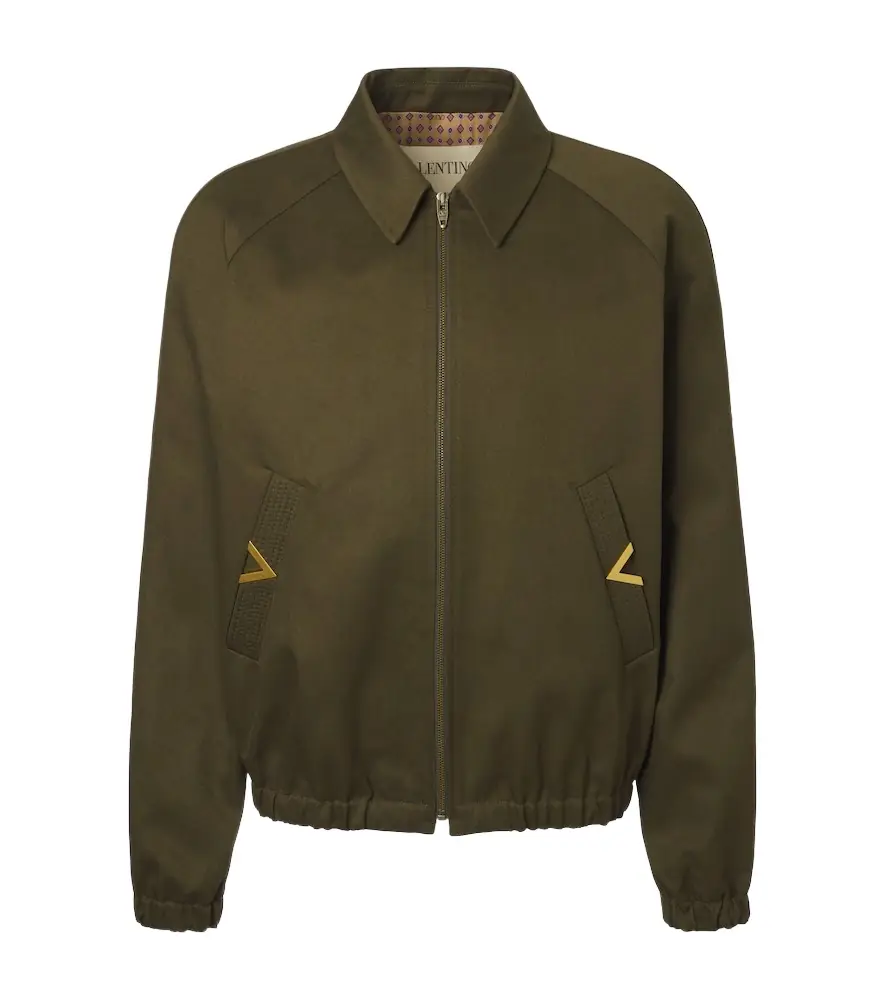 Valentino VGold cotton gabardine blouson jacket