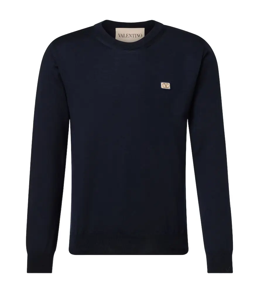 Valentino VLogo virgin wool sweater