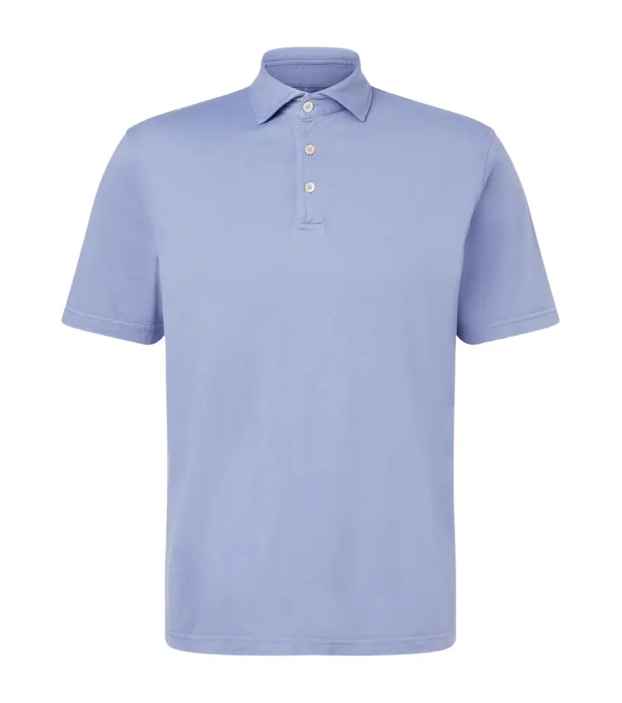 Fedeli Zero cotton jersey polo shirt