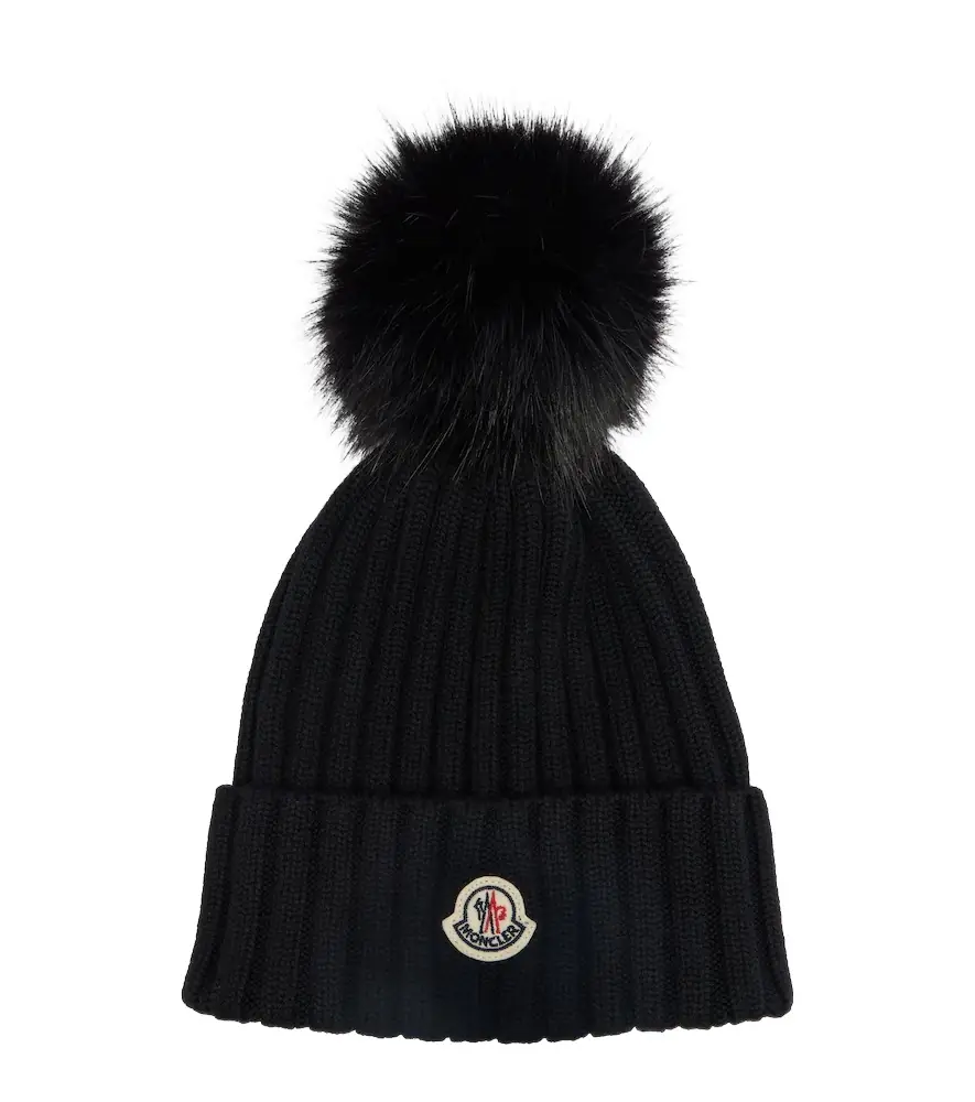 Moncler Ribbed-knit virgin wool beanie