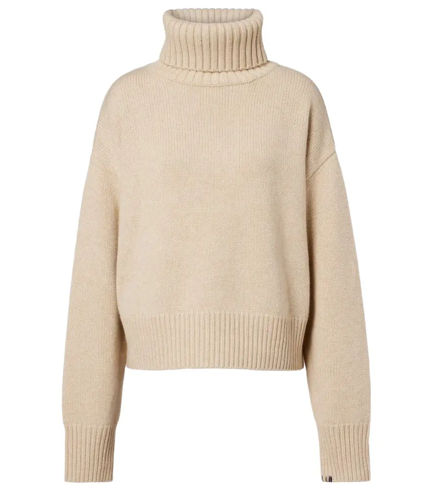 Extreme Cashmere N°434 Crop Xtra cashmere turtleneck sweater