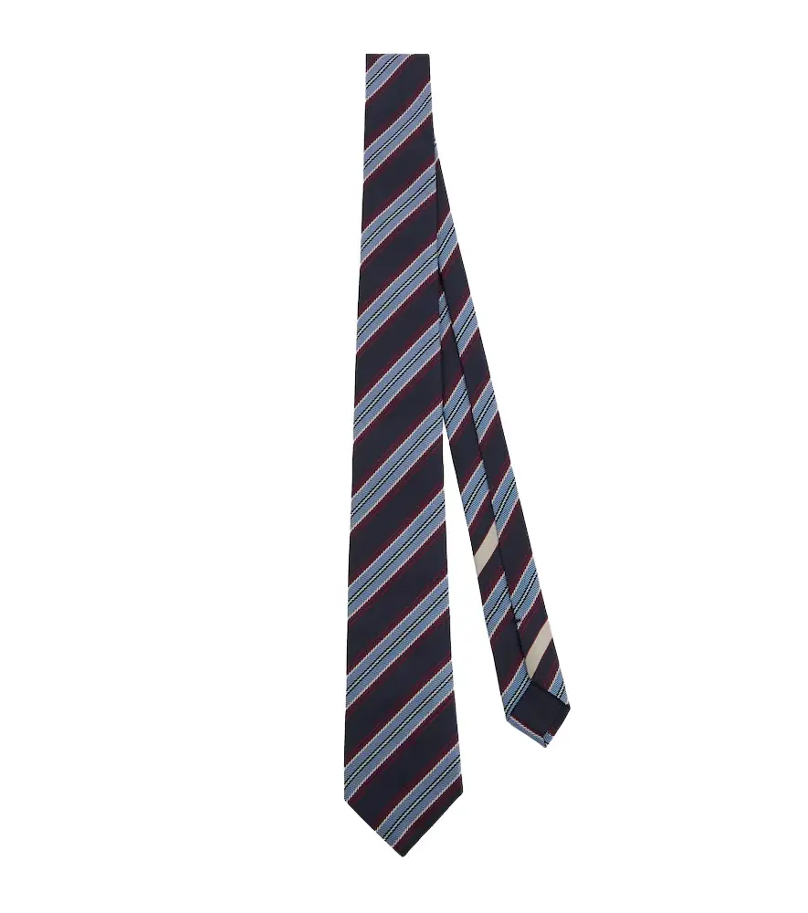 Valentino Garavani Striped silk jacquard tie