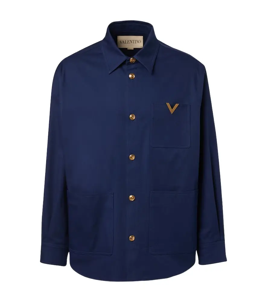 Valentino VGold cotton gabardine overshirt