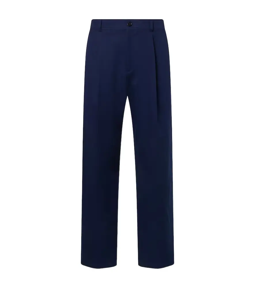 Valentino Cotton gabardine straight pants