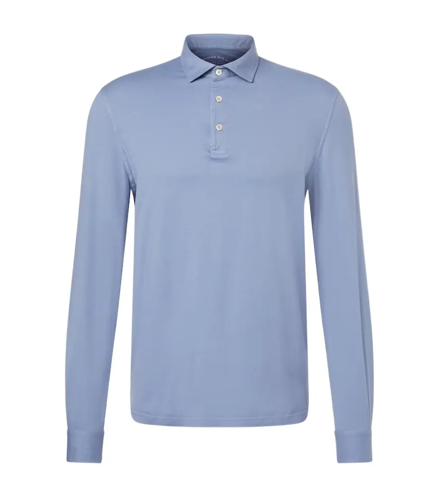 Fedeli Zero cotton jersey polo shirt