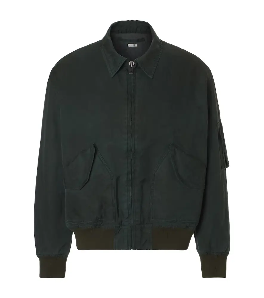 A.Presse A. Presse Vintage silk and cotton bomber jacket