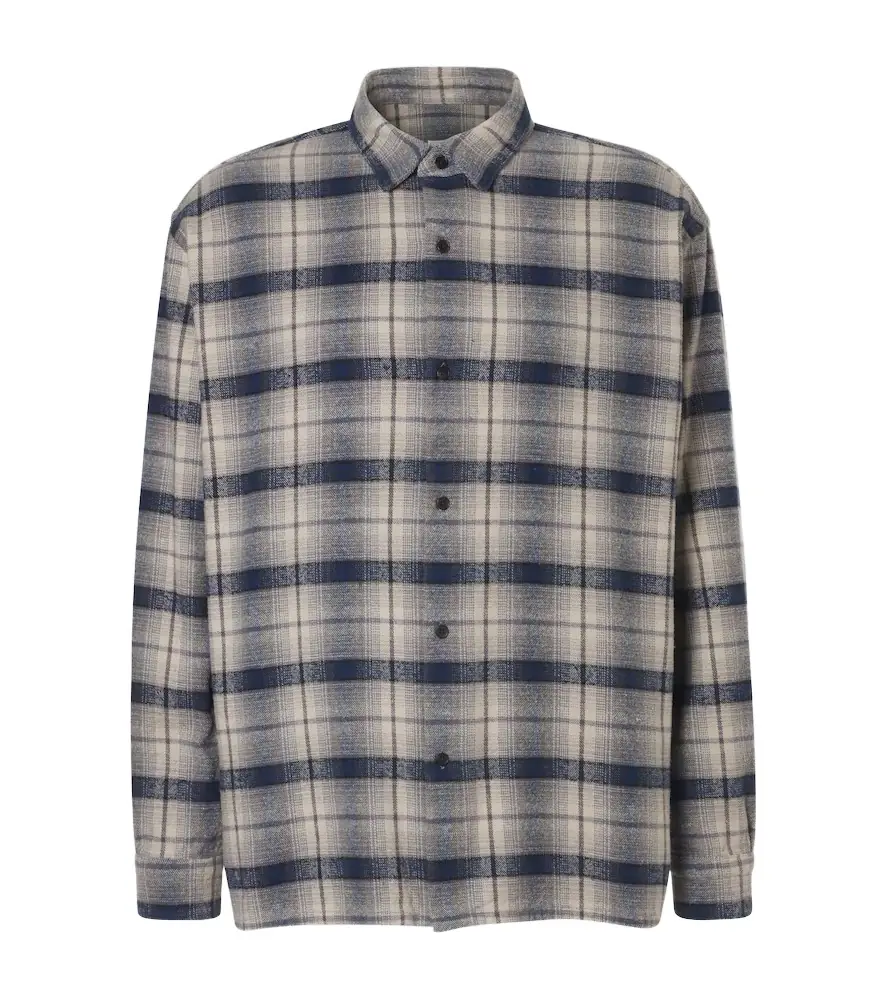 A.Presse A. Presse Vintage checked cotton and silk-blend shirt