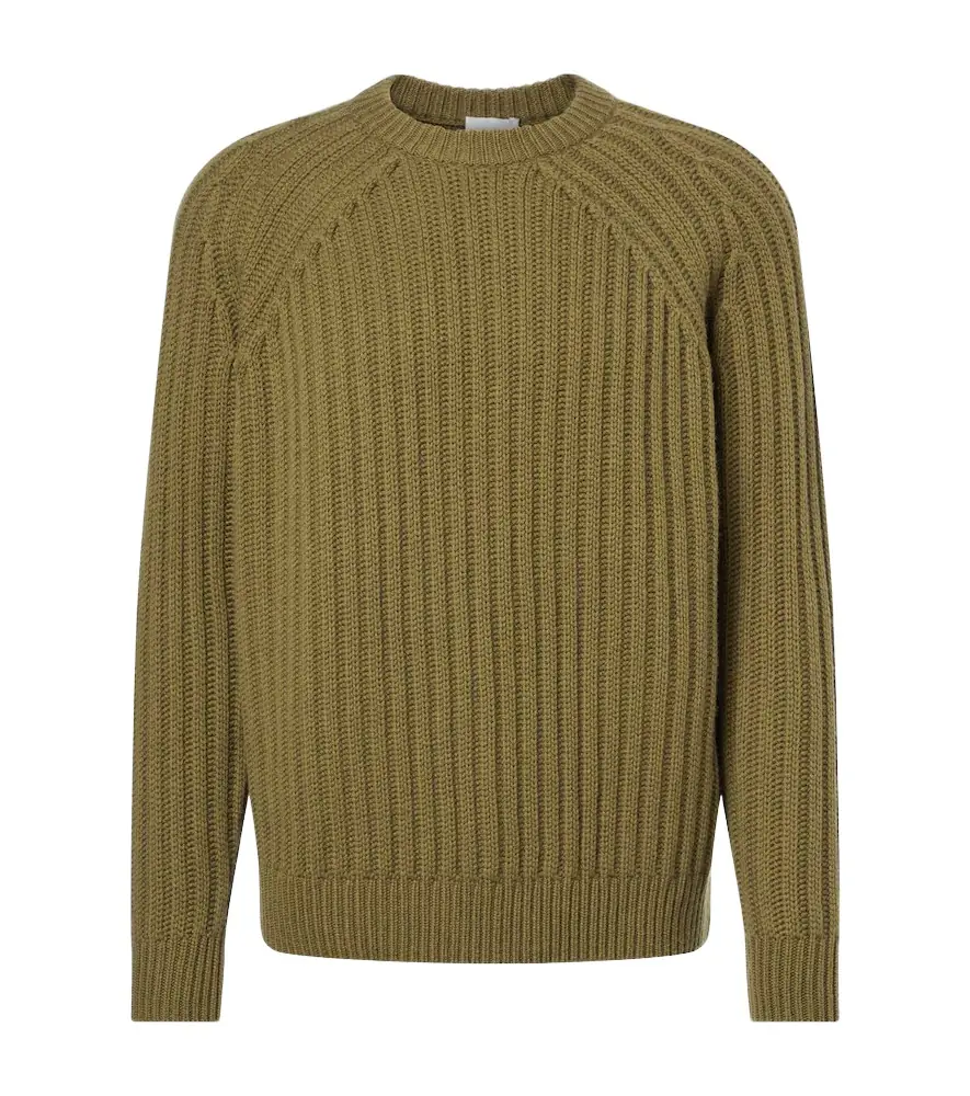 Allude Ribbed-knit wool and cashmere sweater